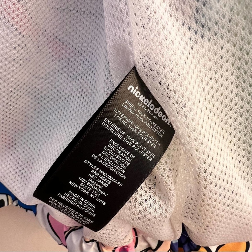 Members Only X Nickelodeon, White, Men’s L 90’s cartoons. Hooded, Zip up jacket - Picture 5 of 9